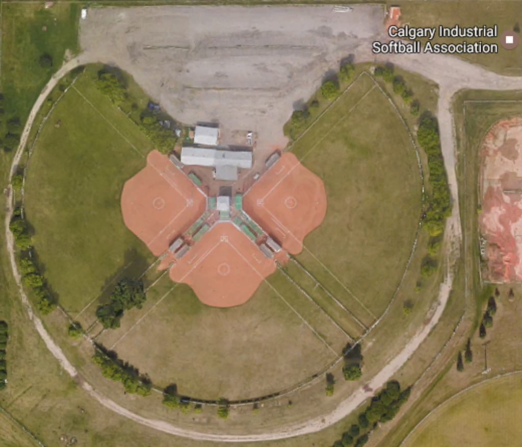 Overhead view of the park